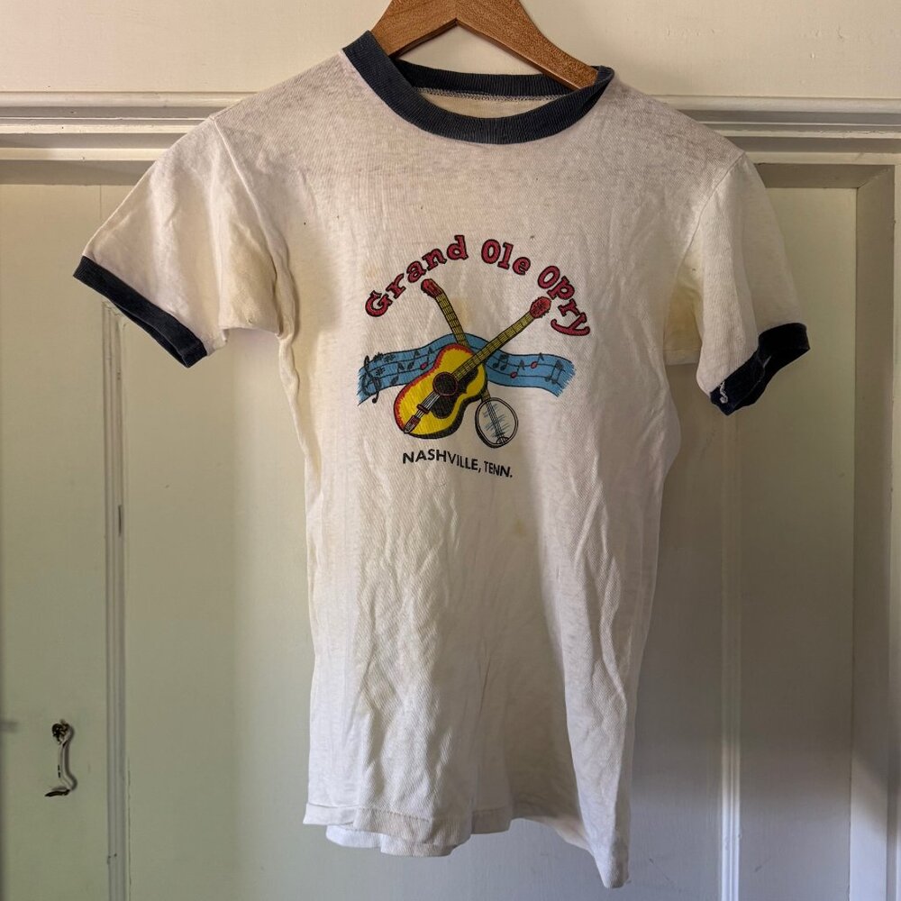 Vintage Grand Ole Opry Nashville TN Tee TShirt, XS, Rare, Weathered